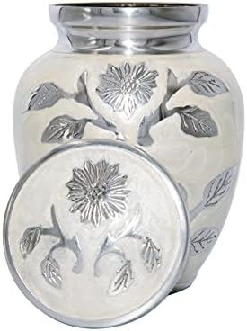 Pet Or Human Medium Size Cremation Urn with Personalization and Velvet Bag