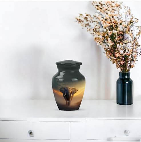 Elephant 3-Inch Cremation Urn for Ashes - Small Keepsake Urn for Men and Women