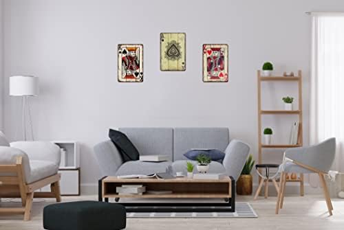 Vintage Poker Wall Decor Metal Sign Retro Tin Sign