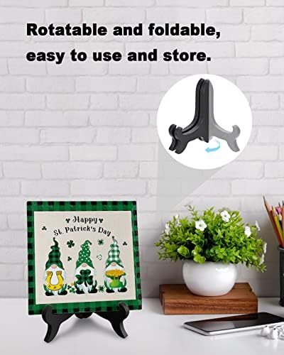 Farm Gnome Desk Decor with Wooden Stand