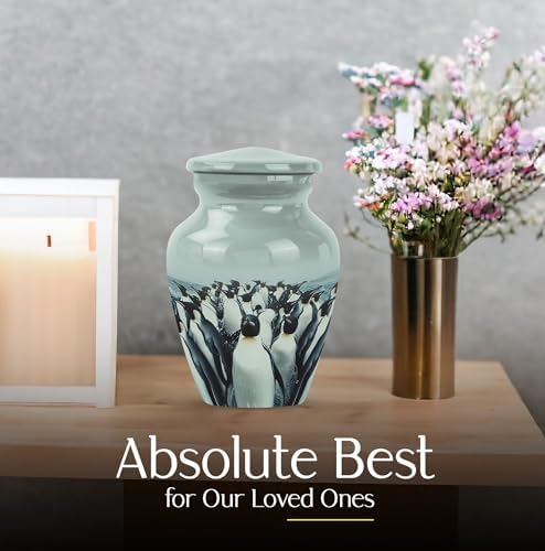 Penguin Ash Urn - Decorative Keepsake Urn Set of 2