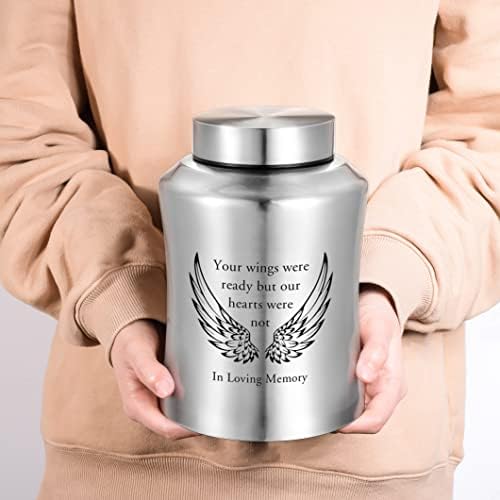 Stainless Steel Cremation Urn for Human Ashes