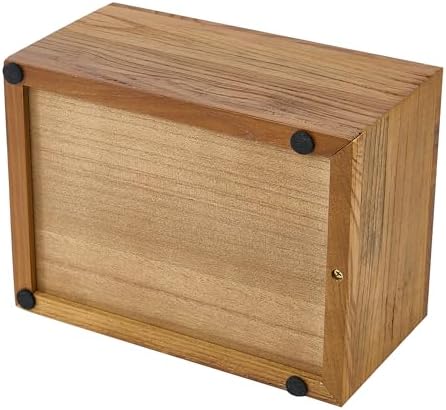 WEVOIRD Rustic Solid Barn Wood Urn Box for Human Ashes up to 240 lbs