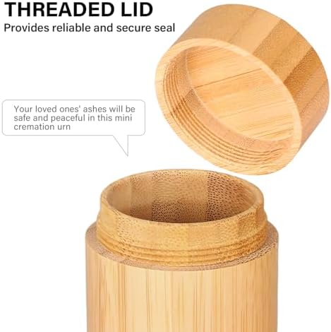 Elegant Bamboo Urn with Tree of Life Pattern Set of 2