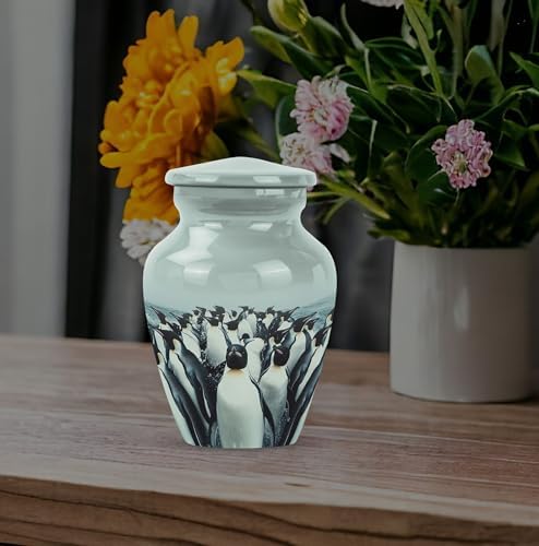 Penguin Ash Urn - Decorative Keepsake Urn Set of 2