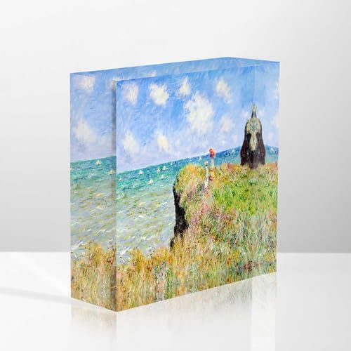 NOHSHE 4x4 Acrylic Desk Decor with Motivational Quote
