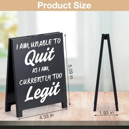 Funny Desk Sign with Charming Quote