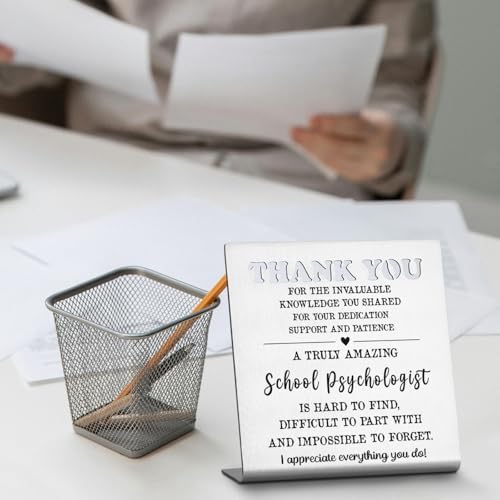 Thank You Appreciation Plaque for School Psychologist