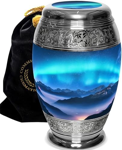 Aurora Borealis Cremation Urn for Ashes