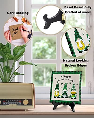 Farm Gnome Desk Decor with Wooden Stand