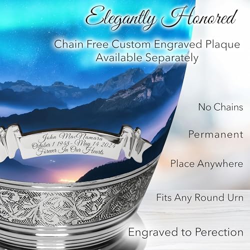 Aurora Borealis Cremation Urn for Ashes