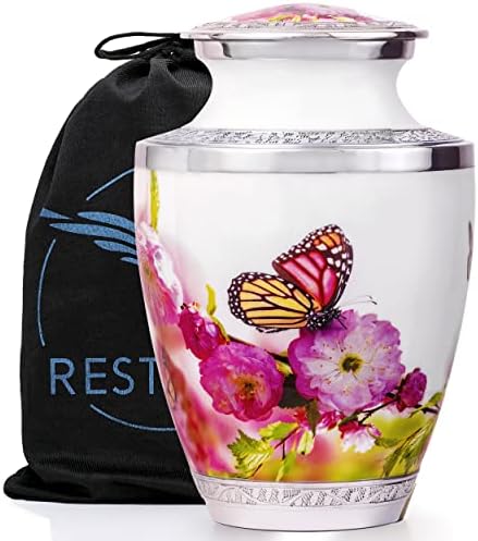 Monarch Butterfly Urn for Adult Female Ashes