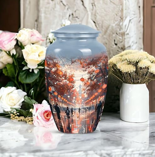 Elegant Memorial Urn Set with 10 Inch and 3 Inch Options