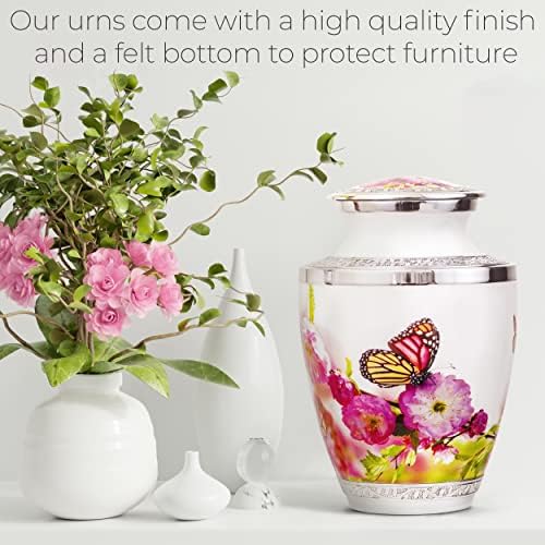Monarch Butterfly Urn for Adult Female Ashes