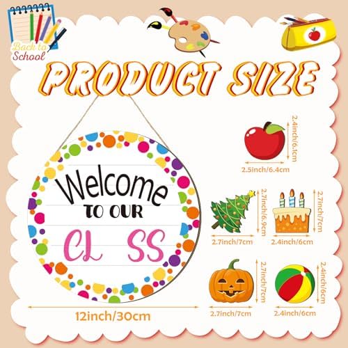 Ctosree Classroom Welcome Door Sign Set