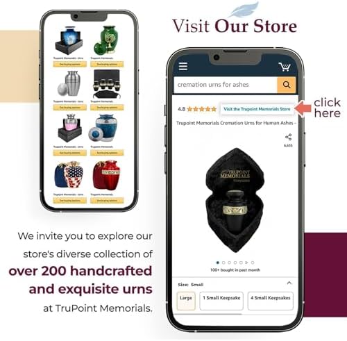 Trupoint Memorials Small Urns for Human Ashes Keepsake