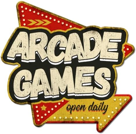 Globleland Arcade Games Retro Metal Tin Sign Wall Decor