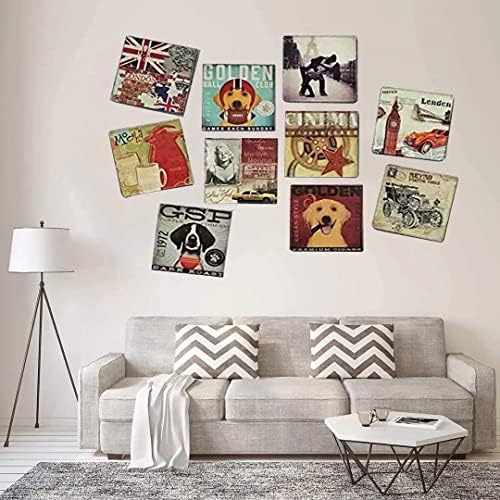 Xiddxu Retro Metal Tin Sign 12x12 Inch
