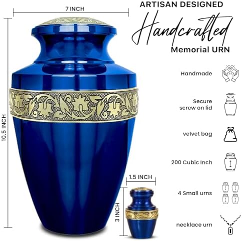 AMERICURN Set of 6 Decorative Urns for Human Ashes