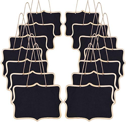 AUSTOR 14 Pcs Mini Chalkboards for Kitchen and Home Decor