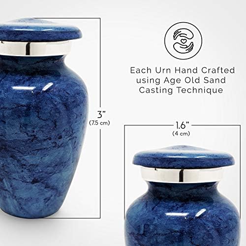 Small Cremation Urn for Human Ashes Keepsake - Miniature Memorial Urn Personal Tribute for Loved Ones