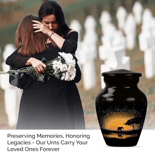 Set of 4 Mini Cremation Urns for Human Ashes 3 Inch