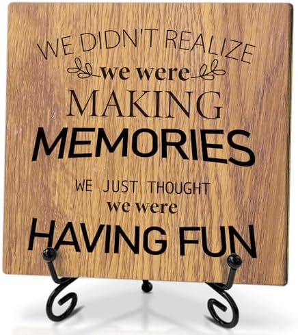 Wooden Family Plaque with Iron Stand 51x51 Inches