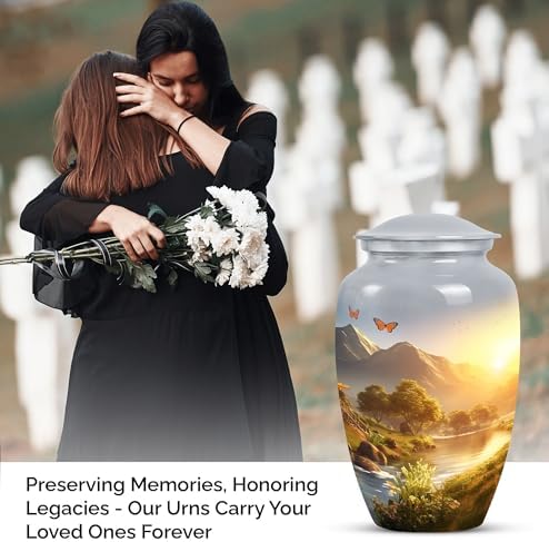10 Inch Decorative Urn for Human Ashes Elegant Memorial Cremation Urn