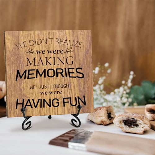 Wooden Family Plaque with Iron Stand 51x51 Inches