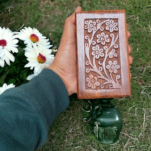 Pet Ashes Box Wooden Cremation Urn for Cat and Dog