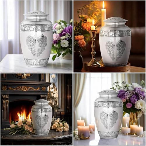 Angel Wings Cremation Urn - Memorial Urn for Adults Decorative Urn for Home