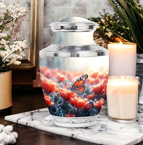 Butterflies Beautiful Look Urn Set 5 Piece