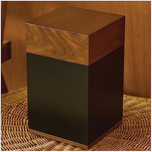 AspenStudio Black Walnut Cremation Urn Handcrafted TSA Approved Urn