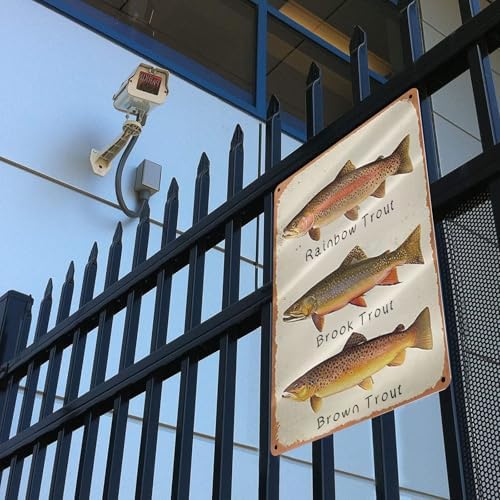 GCOCL Vintage Tin Decor Wall Plaque Retro Metal Sign