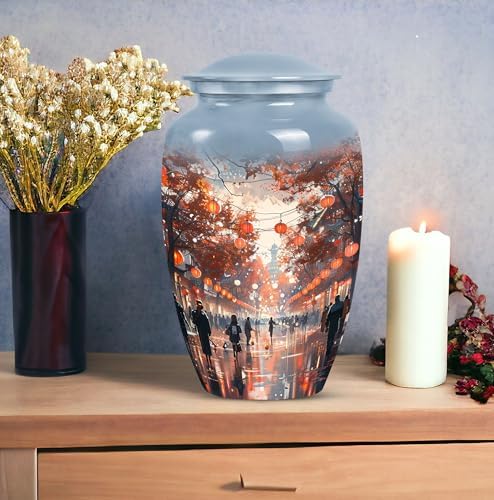 Elegant Memorial Urn Set with 10 Inch and 3 Inch Options