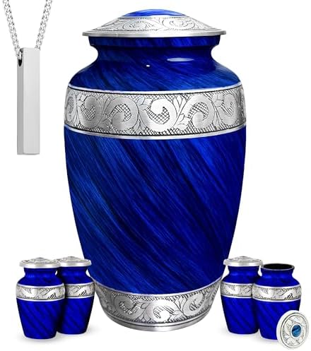 Set of 6 Decorative Urns for Human Ashes