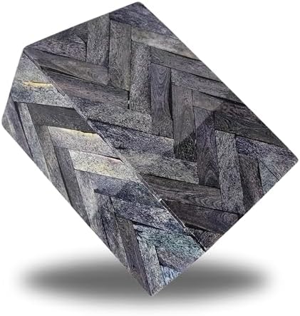 Gray Comet Decorative Urn with Chevron Design 70 Cubic Inch Capacity Memorial Keepsake for Adult Men Women