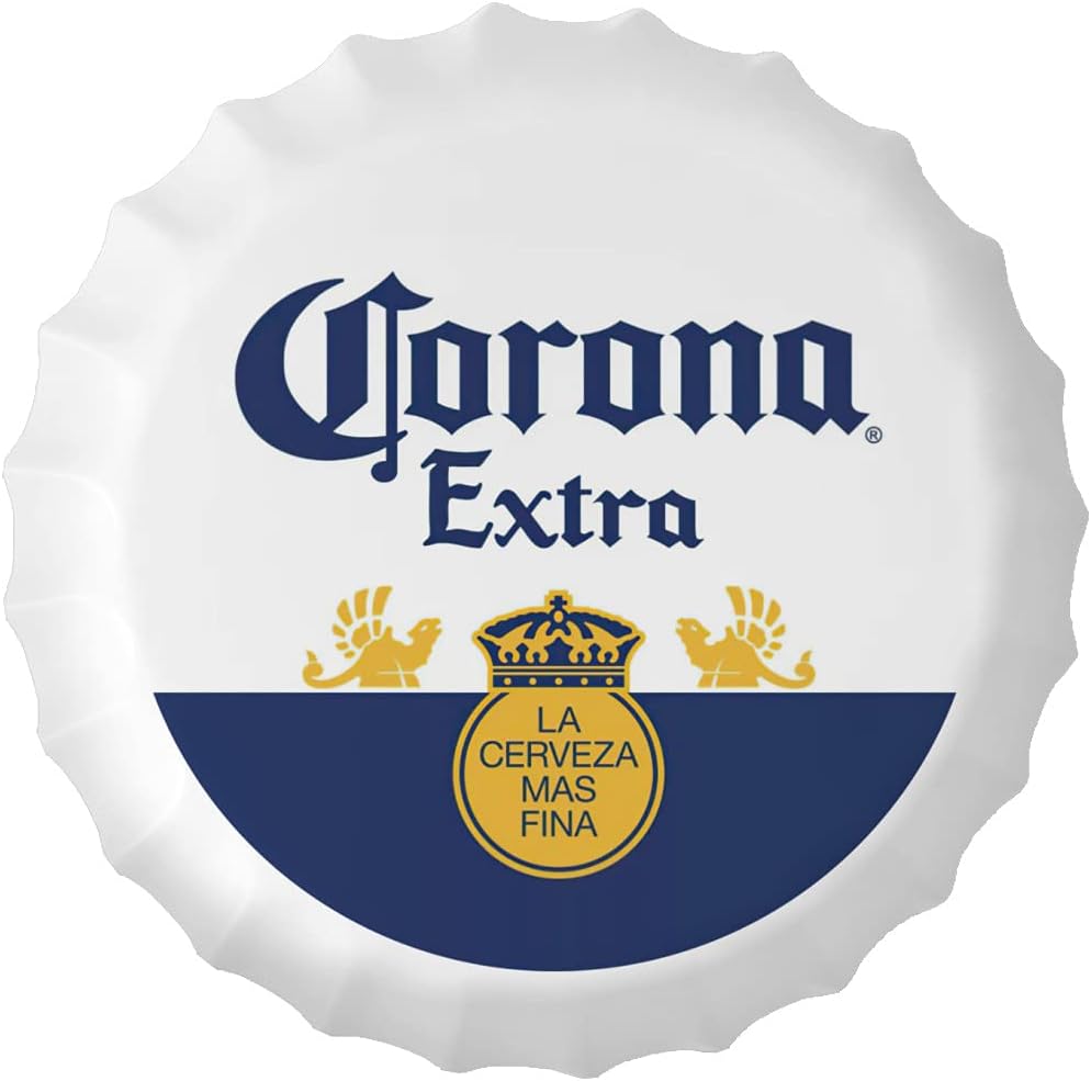 UZIOR Vintage Metal Bottle Cap Wall Art Sign 138 Inch Decorator