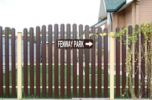 Fenway Park Sign Rustic Metal Door Decor 16x4 Inch