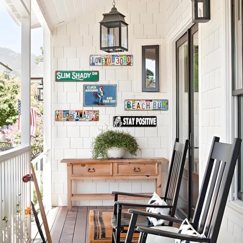 Vintage Wall Art Decor Metal Road Sign 16 X 4 Inch