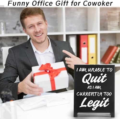 Funny Desk Sign with Charming Quote