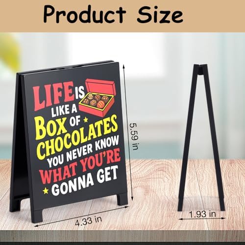 Life Is Like A Box Of Chocolates Motivational Desk Sign