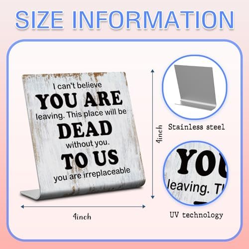I Cant Believe You Are Leaving Coworker Gift Sign