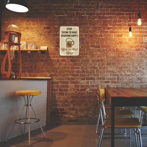 Beer Tin Sign Metal Poster Vintage Wall Decor 8x12 Inch