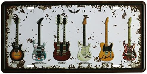SUMIK Guitar Rock Music Metal Tin Sign