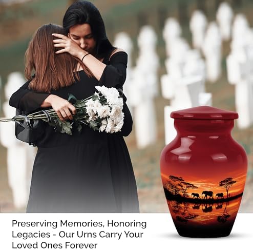 Mini Ash Urns Set of 4 - 3 Inch Decorative Cremation Urns