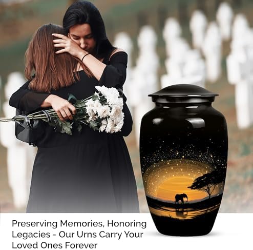 Atrikya Elephant Cremation Urn Set for Ashes