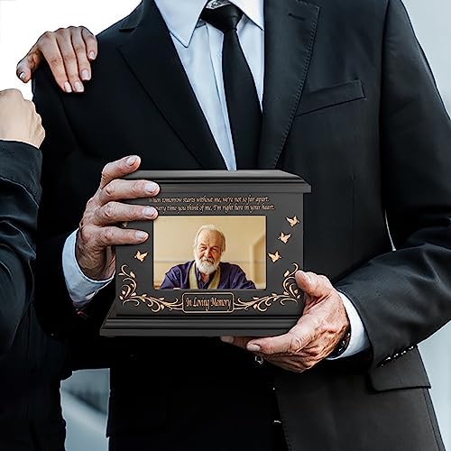 Cremation Urn with Photo Frame for Adult Human Ashes