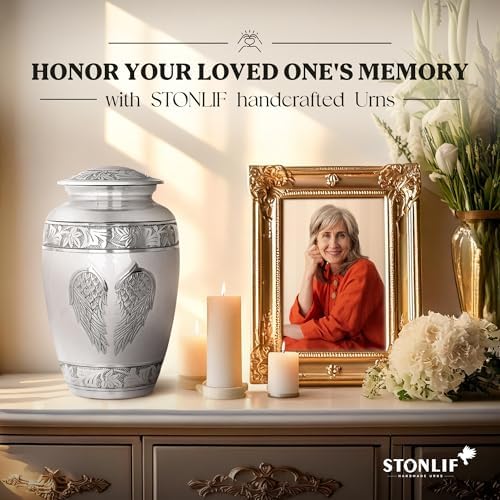 Angel Wings Cremation Urn - Memorial Urn for Adults Decorative Urn for Home