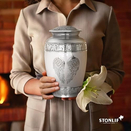 Angel Wings Cremation Urn - Memorial Urn for Adults Decorative Urn for Home